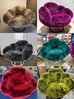 Fauteuil inclinable pivotant en peluche à thème ours mignon et moderne avec structure en acier pour chambres, salons et hôtels