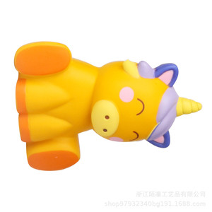 Cute Unicorn Fidget Toy Plush Slow <b>Rebound</b> Sitting Animal Stress Relief For Kids 2 To 4 Years Unisex Plastic Decor - Product Image 4