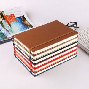 Carnet de notes A5 en cuir PU, couverture rigide, ligné, reliure parfaite, pour affaires, avec logo personnalisé, vente en gros - Product Image 1