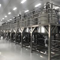 Mélangeur de détergent liquide à cisaillement élevé, homogénéisateur SUS316L, capacité 1000 L, moteur compatible revêtement, machine de fabrication de savon et de shampoing