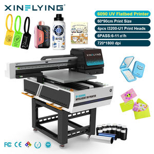 Imprimante à plat UV XinFlying 6090 à 4 têtes, système de positionnement par vision haute vitesse, support DTF de haute qualité, garantie 1 an - Product Image 1