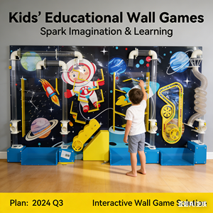 Terrains de jeux intérieurs multijoueurs et lumineux Equipement pour enfants Jeux muraux Jeux éducatifs sensoriels pour café École <span class=keywords><strong>maternelle</strong></span> - Product Image 6