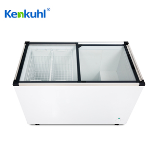 Kenkuhl <span class=keywords><strong>Ice</strong></span> <span class=keywords><strong>Cream</strong></span> hiển thị tủ đông với Flat Glass Top thực phẩm đông lạnh Showcase Tủ đông thương mại siêu thị - Product Image 3