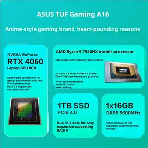 /Tianxuan 5Pro บางและเบาเอเอ็มดี <span class=keywords><strong>Ryzen</strong></span> 9สำหรับ RTX4060แล็ปท็อปการเล่นเกมนักเรียนแล็ปท็อปพร้อมแป้นพิมพ์ภาษาอังกฤษและจอแสดงผลแบบ2K - Product Image 5
