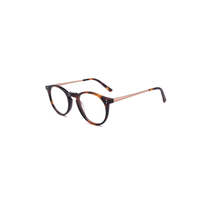 Gafas de Computadora con Marco Redondo Anti Luz Azul, Modernas y de Lujo, para Mujer, Marco Óptico Redondo de Acetato para Trabajadores de Oficina Unisex