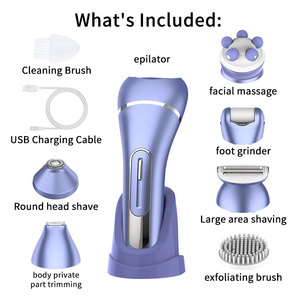 Nouveau rasoir électrique Resuxi 227 pour femme, kit de toilettage 7 en 1, rasoir indolore étanche IPX7 pour le corps, épilateur électrique pour femme - Product Image 6