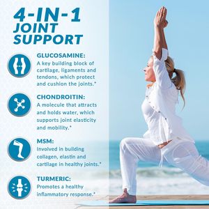 Complément Personnalisé Glucosamine Chondroïtine avec MSM et Curcuma pour la Santé des Adultes – Capsules de Glucosamine Chondroïtine - Product Image 2