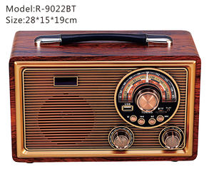 <span class=keywords><strong>Radio</strong></span> FM/AM/SW vintage en bois avec cadran rotatif, radios ondes courtes, <span class=keywords><strong>transistor</strong></span>, 3 voies, batterie, haut-parleur de basse de haute qualité pour la maison - Product Image 1