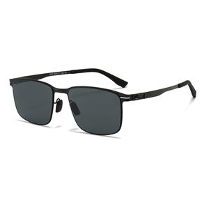 Lunettes de soleil carrées pour hommes Ks-3979, monture en plastique et métal, verres en nylon, protection UV400 pour usage extérieur - Product Image 5