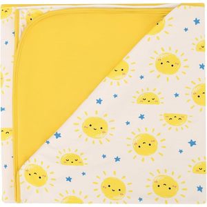 Manta de Bebé Personalizada de Bambú y Rayón, Peso Medio, Doble Cara, Estampado con Diseño de Sol, Ropa de Cama para Cuna de Recién Nacido - Product Image 1