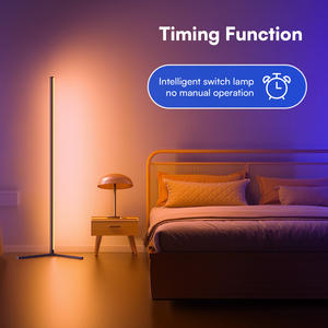 2 Pack Hoek Vloerlamp Rgb Lamp Moderne Sfeerverlichting App Controle, En Stevige Basis Voor Moeiteloos Setup - Product Image 2