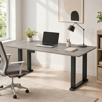 Bureau debout électrique ergonomique moderne à hauteur réglable, plateau en bois de noyer, écologique, 5 réglages de mémoire pour usage domestique ou au bureau