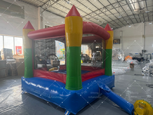 Château <span class=keywords><strong>gonflable</strong></span> personnalisé avec toboggan, château <span class=keywords><strong>gonflable</strong></span> commercial, château de saut coloré pour enfants - Product Image 5