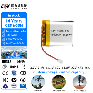 103030 Zakje Digitale Speelgoed Batterij 3.7 Volt Lipo Batterij 950Mah Polymeer Lithium Polymeer Batterij - Product Image 1