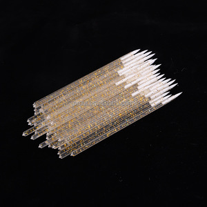 Confezione da <span class=keywords><strong>50</strong></span> pennelli per il trucco glitterati e getta applicatore per Eyeliner con manico in plastica setola bianca per il trucco degli occhi - Product Image 5