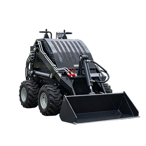 무료 배송 CE EPA 디젤 가솔린 가정용 미니 스키드 스티어 휠 트랙 판매용 미니 스키드 스티어 로더 - Product Image 1