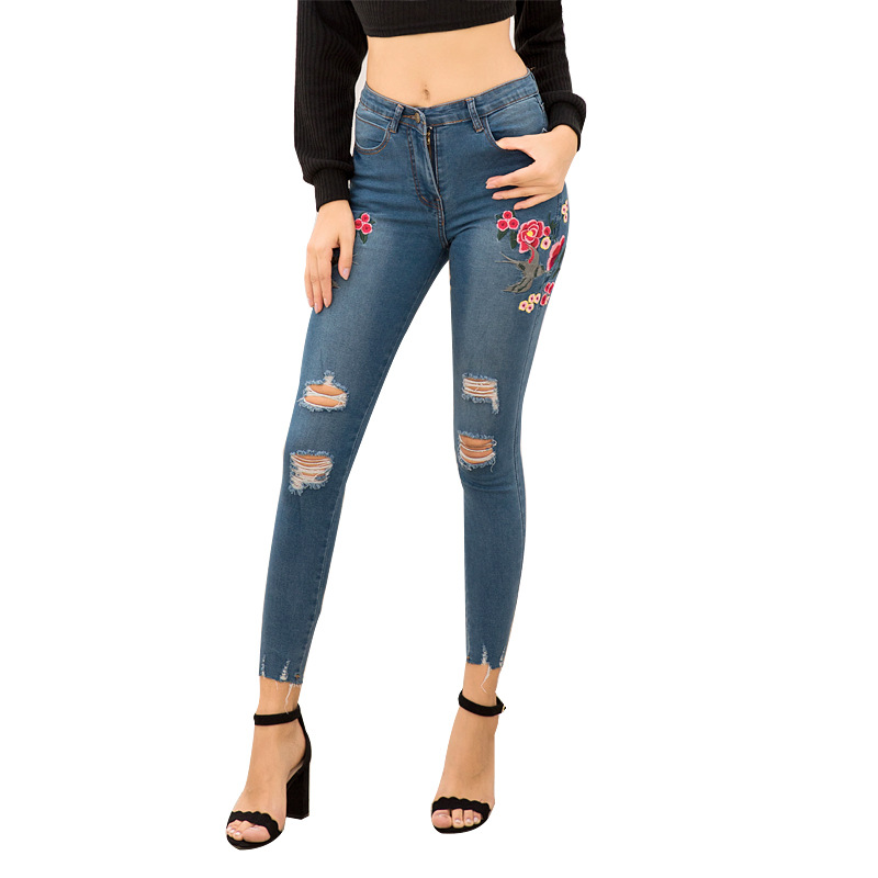 Venta al por mayor jeans flores por mayor-Compre online los mejores jeans  flores por mayor lotes de China jeans flores por mayor a mayoristas |  Alibaba.com