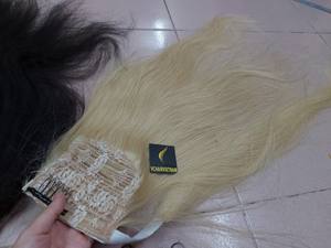 Vente en gros d'extensions de cheveux vietnamiennes à clip alignées sur les cuticules 100% vierges 10A du Vietnam Collections de cheveux humains - Product Image 3