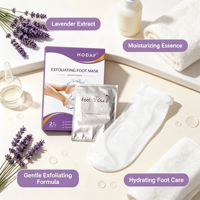 Masque exfoliant pour les pieds, masque pour les pieds à base de plantes naturelles, élimination des peaux mortes, masque pour les pieds pour éliminer les callosités, soin des pieds, étiquette privée OEM