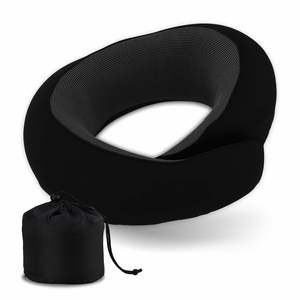 Custom Logo Support for Airplane Adjustable <b>Memory</b> <b>Foam</b> Travel Wrap Pillow Neck - Product Image 5