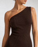 Robe midi décontractée en maille pour femme, coupe ajustée, fendue sur le côté, style pull, personnalisable ODM/OEM, collection été