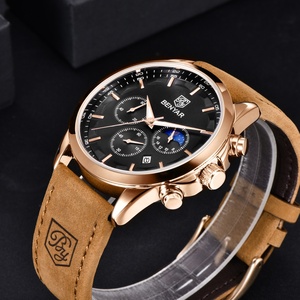 Reloj de Pulsera BENYAR 5160 Dorado, Marca OEM, Deportivo, Cronógrafo, Resistente al Agua, para Hombre, con Correa de Cuero, Venta al Por Mayor en China - Product Image 5