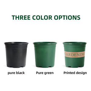Pots de fleurs ronds en plastique PP colorés en gros pour <span class=keywords><strong>jardin</strong></span> et pépinière avec trous de drainage, jardinières légères pour intérieur/extérieur - Product Image 2