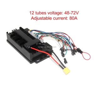 Controlador Eléctrico de 12 Tubos CC Sin Escobillas de 48V 72V 80A para Motocicleta Eléctrica, Kit de Conversión de Potencia para Fatbike - Product Image 4