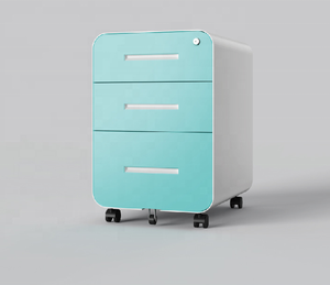 Meuble de classement <span class=keywords><strong>mobile</strong></span> à 3 tiroirs grande capacité sous le bureau avec barres de suspension réglables pour <span class=keywords><strong>dossiers</strong></span> A4/F4 - Product Image 2
