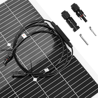Mini Esnek Güneş Paneli 10W-100W LED Işık PERC Yarım Hücre Teknolojisi %21 Verimlilik Eloksallı Alüminyum Alaşımlı Gövde 30 Yıl Garantili