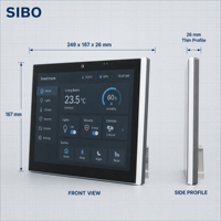 Panel de Control Inteligente para el Hogar Android 15 de 10.1 Pulgadas con POE, Tablet de Montaje en Pared RK3566, Wi-Fi 6, 2 GB, 16 GB, Pantalla Táctil, RS485
