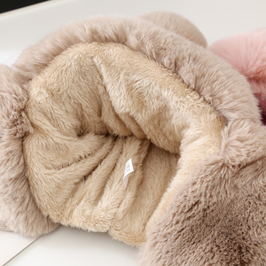 <strong>Women</strong> Winter Cycling Ski Hat Knitted Warm <strong>Earmuffs</strong> Thick Plush Ear-flapped Ski Hat Customized Image Unisex Beanie Hat COMMON <strong>S</strong>/M - Product Image 4