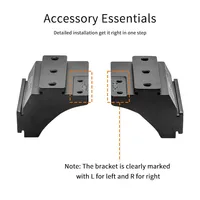 Support de fixation rapide pour lampe de projecteur sur montant A ou capot, en aluminium, pour Nissan X-Trail (modèles 2014-2021)