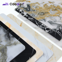1220x2440mm 3mm Pvc Panneau Mural Pvc Marbre Uv Feuille Prix 2.5mm Marbre Plastique Feuille Pvc Panneau Mural