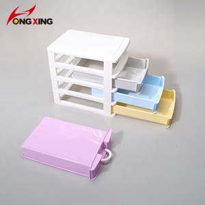 Organizador de <span class=keywords><strong>Escritorio</strong></span> de 4 Niveles, Clasificador de Accesorios, Joyería, Cosméticos y Papelería, Caja Organizadora de Plástico, Mini <span class=keywords><strong>Cajonera</strong></span> - Product Image 4