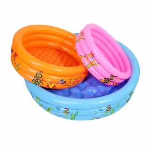 Семейный надувной бассейн с 3 кольцами для воды, надувной водный бассейн для взрослых, детей и малышей