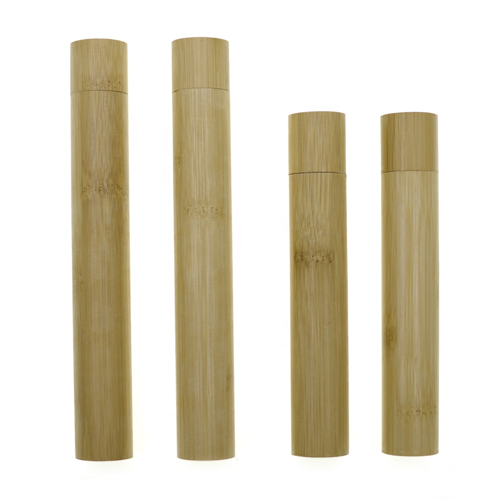 Natural Bamboo Tube Packaging For Toothbrush