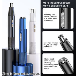 Produits de soins personnels, tondeuse électrique pour les poils du nez et des oreilles, rechargeable par USB, épilateur pour hommes - Product Image 3