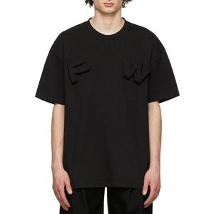 เสื้อยืดผู้ชายไซส์ใหญ่พิมพ์โลโก้ 3 มิติ แบบกำหนดเอง ขายส่ง เสื้อแขนสั้นผ้าคอตตอนเจอร์ซีย์สำหรับผู้ชาย - Product Image 1