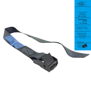 <span class=keywords><strong>FRIMA</strong></span> Venta al por mayor Capacidad 250kg 3m o correa de amarre de leva negra de longitud personalizada con hebilla recubierta negra - Product Image 1