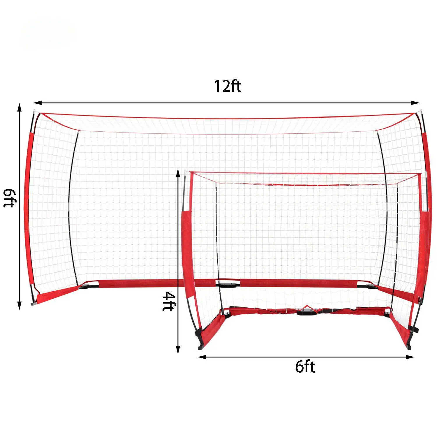 Indoor Football Soccer Net Portable Foldable Soccer Goal Post Training Equipment