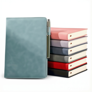 Quaderno con Copertina Rigida in Pelle Formato A5, 100 Fogli, Rilegatura a Filo, con Elastico, <span class=keywords><strong>Regalo</strong></span> <span class=keywords><strong>per</strong></span> Studenti, <span class=keywords><strong>Ufficio</strong></span> e Scuola - Product Image 1