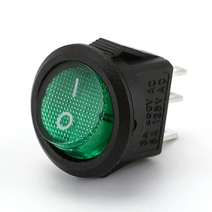 Mini 3 Pin Electrical Round Type Rocker <b>Switch</b> 3A 250VAC 6A 125VAC ON-OFF 16mm - Product Image 1
