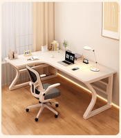 Bureau d'angle Bibliothèque intégrée Chambre à coucher Maison Table d'étude Simple Moderne Trou Conseil Bibliothèque Bureau Ordinateur Bureau