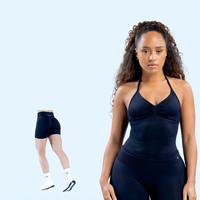 DYFE Impact Longline Strappy Top Ice + Shorts |   Ensemble d'entraînement 2pz