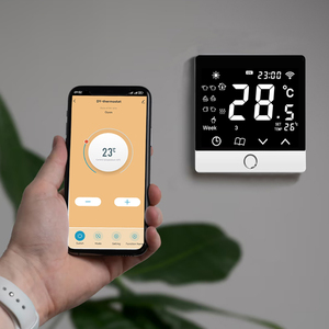 Termostato inteligente conectado por WiFi con pantalla táctil para calefacción eléctrica/controlador de temperatura programable de caldera de Gas para hoteles - Product Image 6
