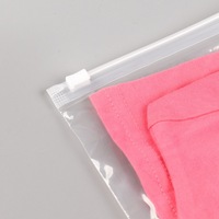 Emballage Sac à fermeture éclair en polyéthylène personnalisé Transparent D2W Biodégradable Mat givré refermable Emballage en plastique PE Emballage de vêtements