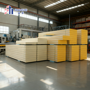 Galvanized Color Metal Steel Sheet PU PIR Fireproof Eco-Friendly Insulated Exterior Wall <strong>Roof</strong> <strong>Sandwich</strong> <strong>Panel</strong> for Steel Structure - Product Image 1