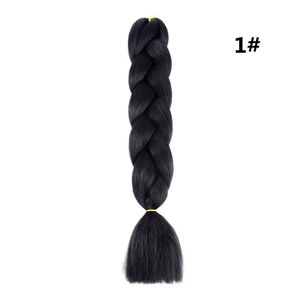 All'ingrosso 24 pollici Jumbo trecce sintetiche <span class=keywords><strong>colorate</strong></span> spesse ad alta temperatura in fibra naturale stile Yaki da <span class=keywords><strong>donna</strong></span> - Product Image 6
