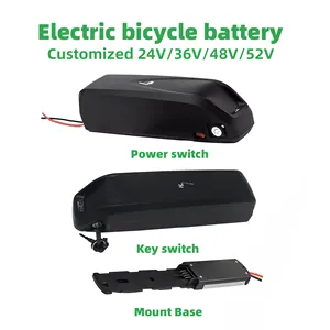 Batteria Hailong 36v 48v 52v 10ah 15ah 20ah batteria 500w 1000w 1500w bici bici elettrica 36v batteria al litio batteria Ebike